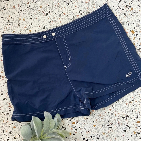 FOX Racing Y2K Casual Shorts Lightweight 100% Nylon Size 7 Summer Swim Moto - Picture 6 of 6